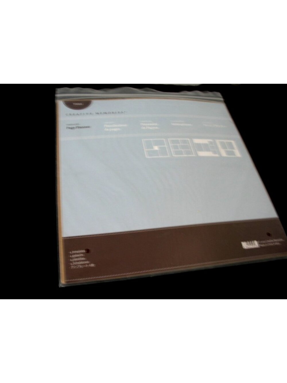 Creative Memories 12" x 12" Page Planner Set 4  Templates Scrapbook Design Tools